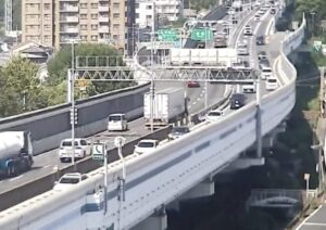 兵庫県神戸市 ATISより阪神高速3号神戸線 月見山出口付近のライブカメラ
