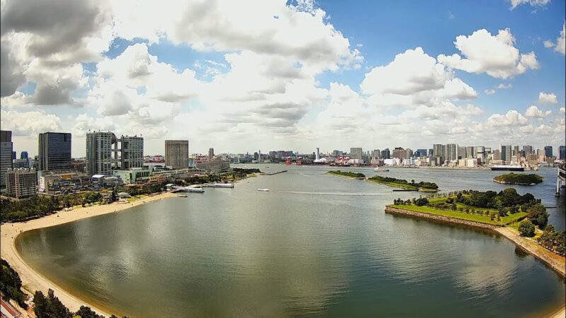 東京湾・台場公園・マリンスポーツエリアのライブカメラ|東京都港区のサムネイル