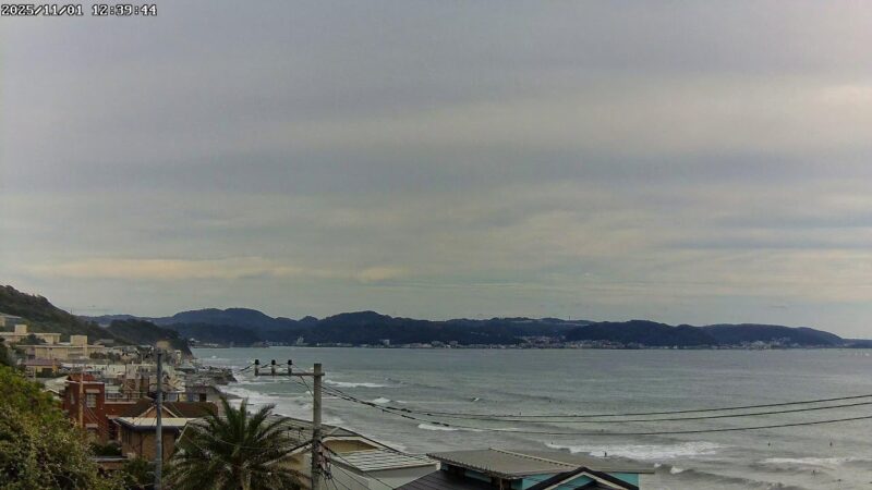 鎌倉高校前駅付近から七里ヶ浜・三浦半島のライブカメラ|神奈川県鎌倉市のサムネイル