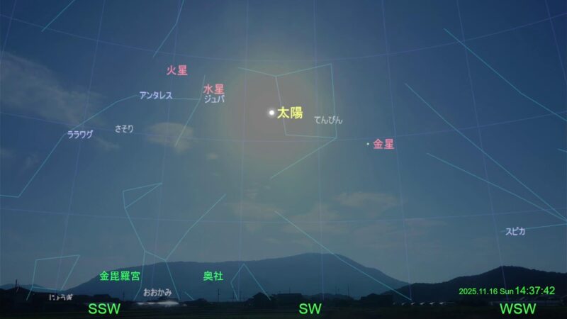 象頭山（大麻山）付近上空の星座線のライブカメラ|香川県丸亀市のサムネイル