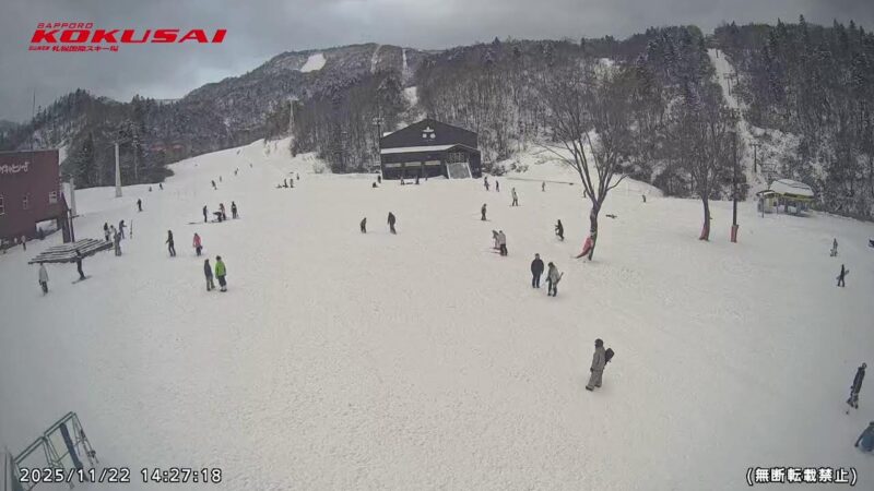 札幌国際スキー場・山麓・降雪量のライブカメラ|北海道札幌市のサムネイル
