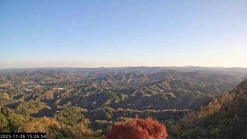 鹿野山九十九谷展望公園からののライブカメラ|千葉県君津市のサムネイル