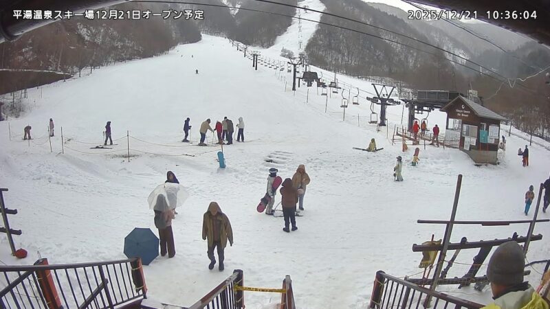 平湯温泉スキー場ゲレンデのライブカメラ|岐阜県高山市のサムネイル