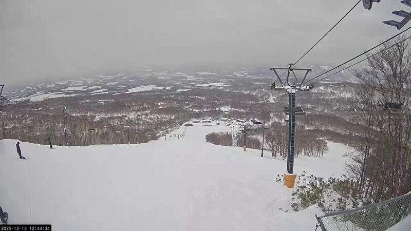 NISEKO MOIWA SKI RESORT・第1ペアリフト頂上のライブカメラ|北海道ニセコ町のサムネイル
