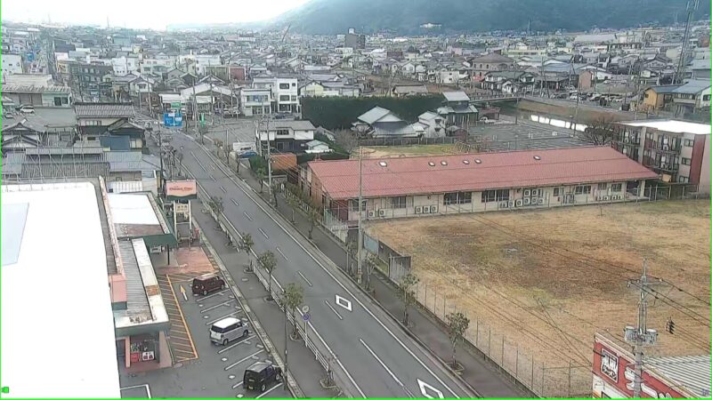 国道431号 ひらたメイプルホテル屋上のライブカメラ|島根県出雲市のサムネイル