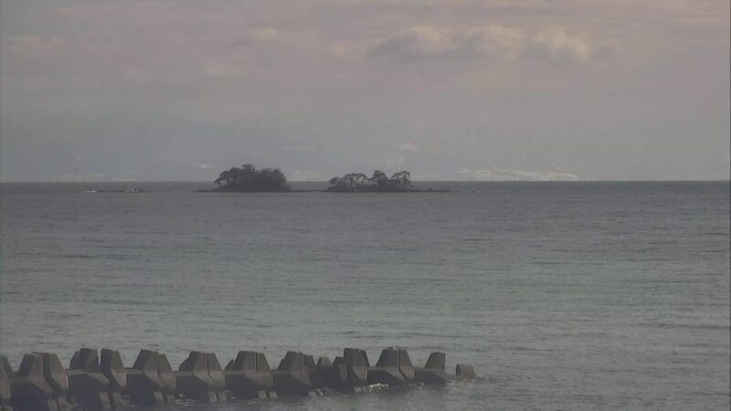 海越しの立山連峰のライブカメラ|富山県氷見市のサムネイル