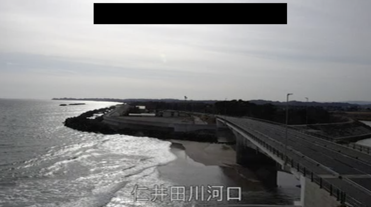 仁井田川河口 東舞子橋のライブカメラ|福島県いわき市のサムネイル