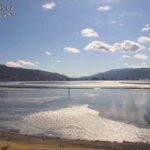 湖浜より諏訪湖・富士山のライブカメラ|長野県下諏訪町のサムネイル