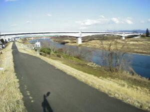 福島県伊達市 阿武隈川 岡沼 L17.0kのライブカメラ