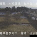 日橋川 身神川排水機場 3.6k右岸のライブカメラ|福島県喜多方市のサムネイル