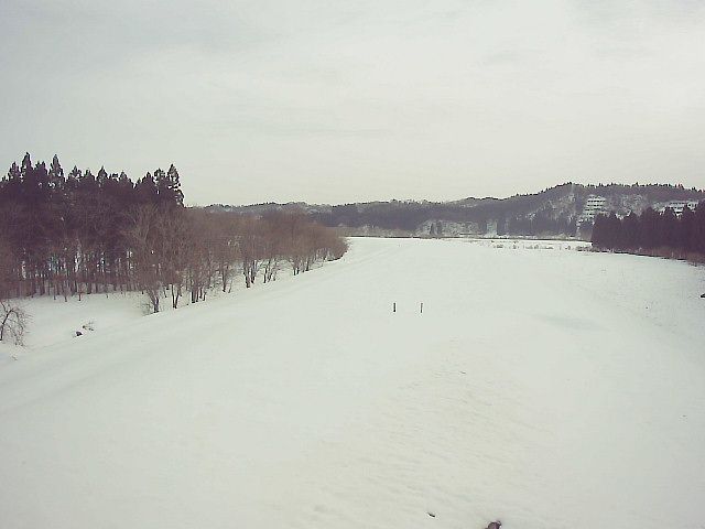 雄物川 北楢岡字宇留井谷地古川端 52.8k右岸のライブカメラ|秋田県大仙市のサムネイル