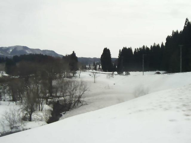 雄物川 楢岡川合流点付近 55.6k左岸のライブカメラ|秋田県大仙市のサムネイル