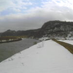 米代川 能代市二ツ井町下田平 36.8k左岸のライブカメラ|秋田県能代市のサムネイル