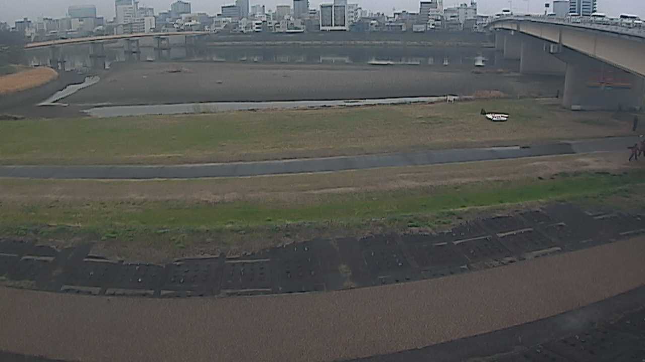 旭川 左岸 9k500のライブカメラ|岡山県岡山市のサムネイル