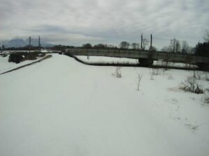 青森県田舎館村 浅瀬石川 藤崎 1.8k左岸のライブカメラ
