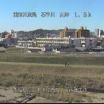 石手川 左岸1k5 松山市 ＪＲ鉄橋下流のライブカメラ|愛媛県松山市のサムネイル