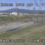 石手川 左岸1k7松山市 JR鉄橋上流のライブカメラ|愛媛県松山市のサムネイル