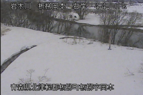 岩木川 板柳岡本 44.0k右岸のライブカメラ|青森県板柳町のサムネイル