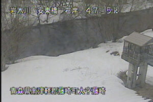 青森県藤崎町 岩木川 安東橋 47.5k右岸のライブカメラ