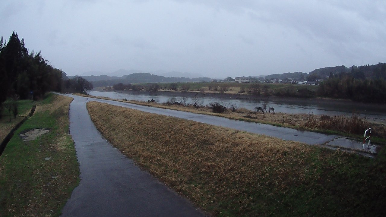 菊池川 左岸19k550竈門大橋のライブカメラ|熊本県和水町のサムネイル
