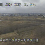 馬淵川 八幡 7.5k右岸のライブカメラ|青森県八戸市のサムネイル