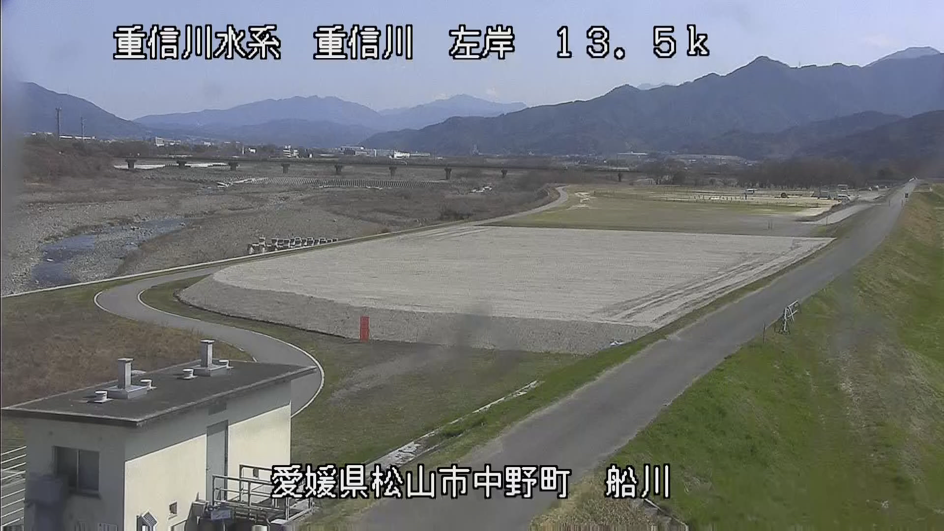 重信川 左岸13k5 松山市 船川のライブカメラ|愛媛県松山市のサムネイル