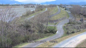 愛媛県砥部町 重信川 左岸11k5松山市 中野霞堤のライブカメラ