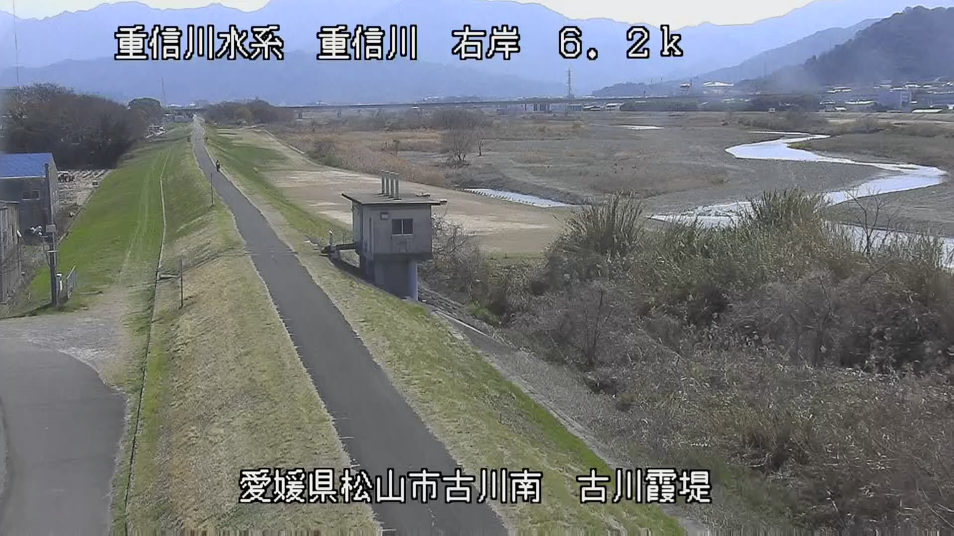 重信川 右岸6k2松山市 古川霞堤のライブカメラ|愛媛県松山市のサムネイル