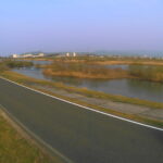 天神川 左岸 新天神橋1k600のライブカメラ|鳥取県北栄町のサムネイル