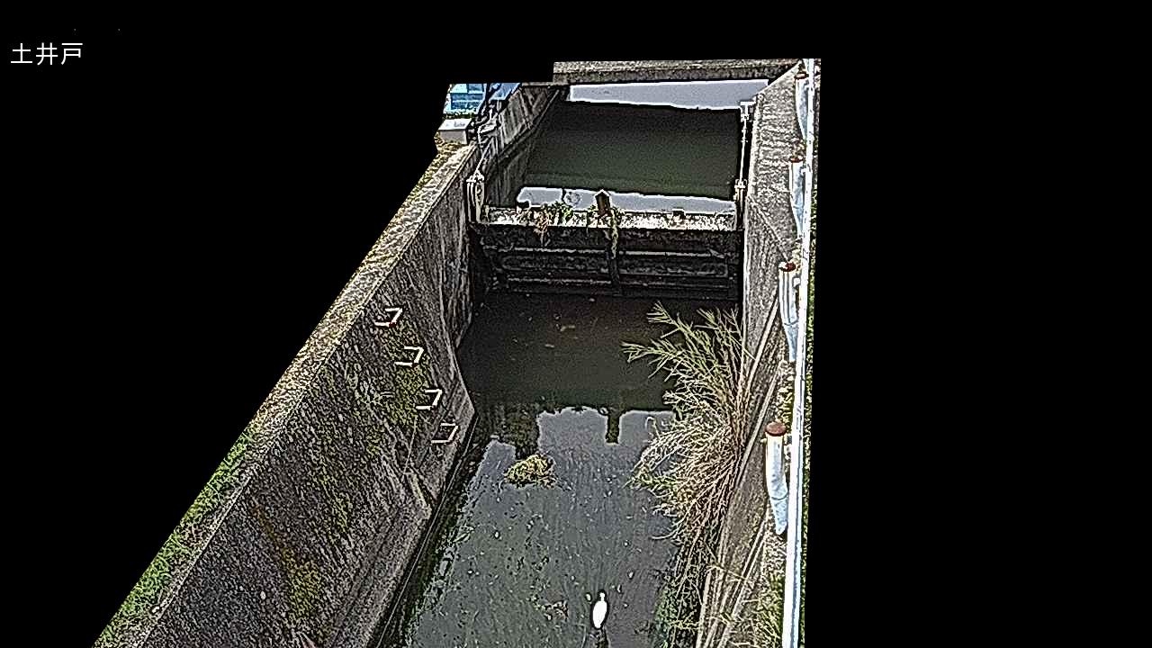 坊城川 土井戸井堰のライブカメラ|奈良県橿原市のサムネイル