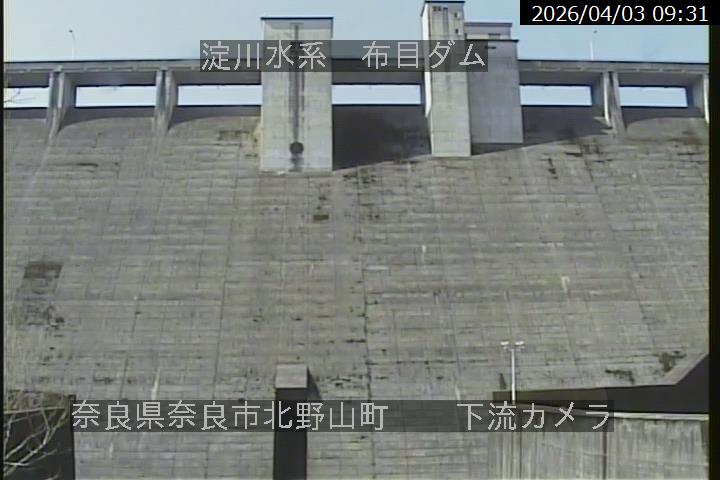 布目川 布目ダム下流のライブカメラ|奈良県奈良市のサムネイル
