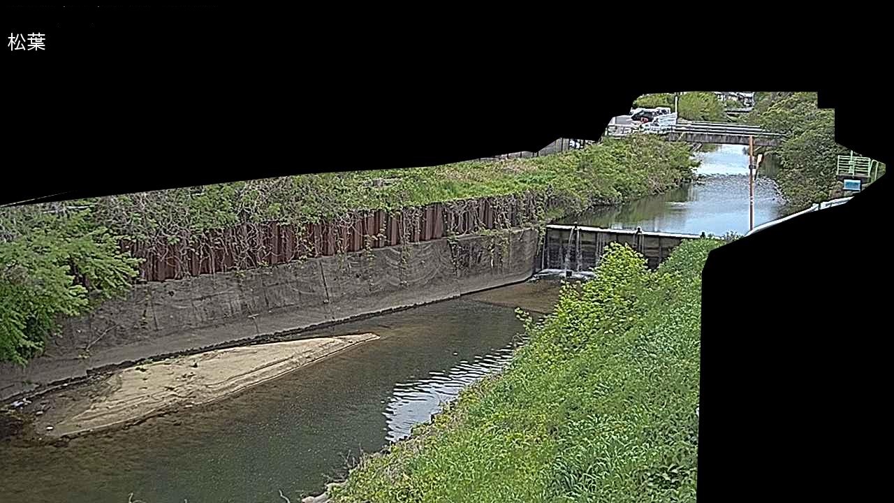 米川 松葉井堰のライブカメラ|奈良県橿原市のサムネイル