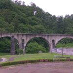 国道283号 めがね橋（宮守川橋梁）のライブカメラ|岩手県遠野市のサムネイル