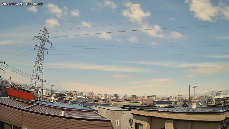 青森市金沢２丁目付近のライブカメラ|青森県青森市のサムネイル
