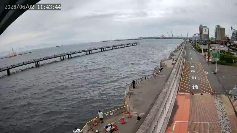 本牧海釣り風景のライブカメラ|神奈川県横浜市のサムネイル