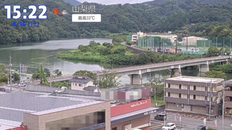 桂川（相模川） 桂川橋のライブカメラ|山梨県上野原市のサムネイル
