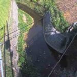谷地の沢川 川口橋のライブカメラ|秋田県三種町のサムネイル