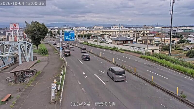 国道462号 坂東大橋北詰のライブカメラ|群馬県伊勢崎市のサムネイル